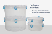 PrintDry Large Filament Spool Container 2pk